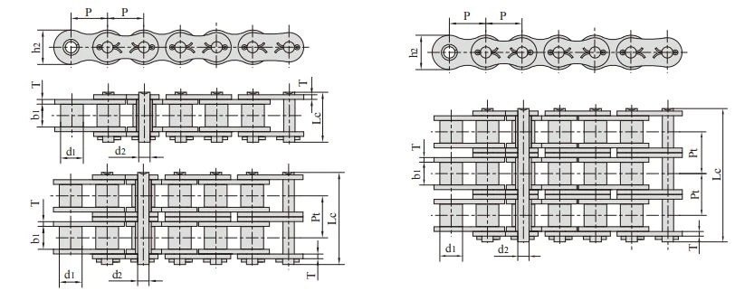12 Cottered type short pitch precision roller chains A series 12 Cottered type short pitch precision roller chains A series